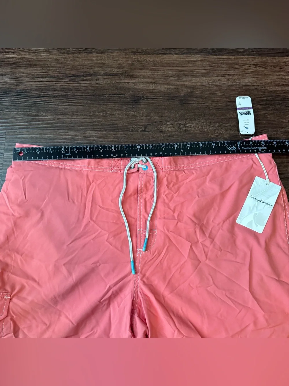 Tommy Bahama NEW Baja Cove Swim Trunks Men's XXL Coral Havana ST924765 UPF 30